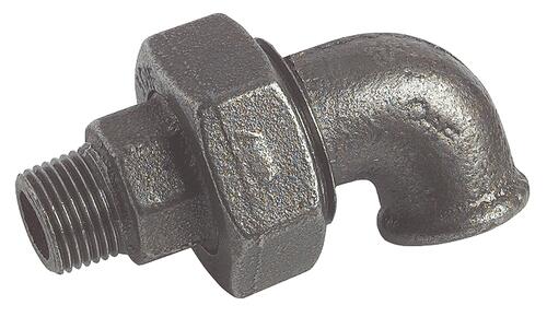 Coude union conique MF26/34 fonte noire N° 98